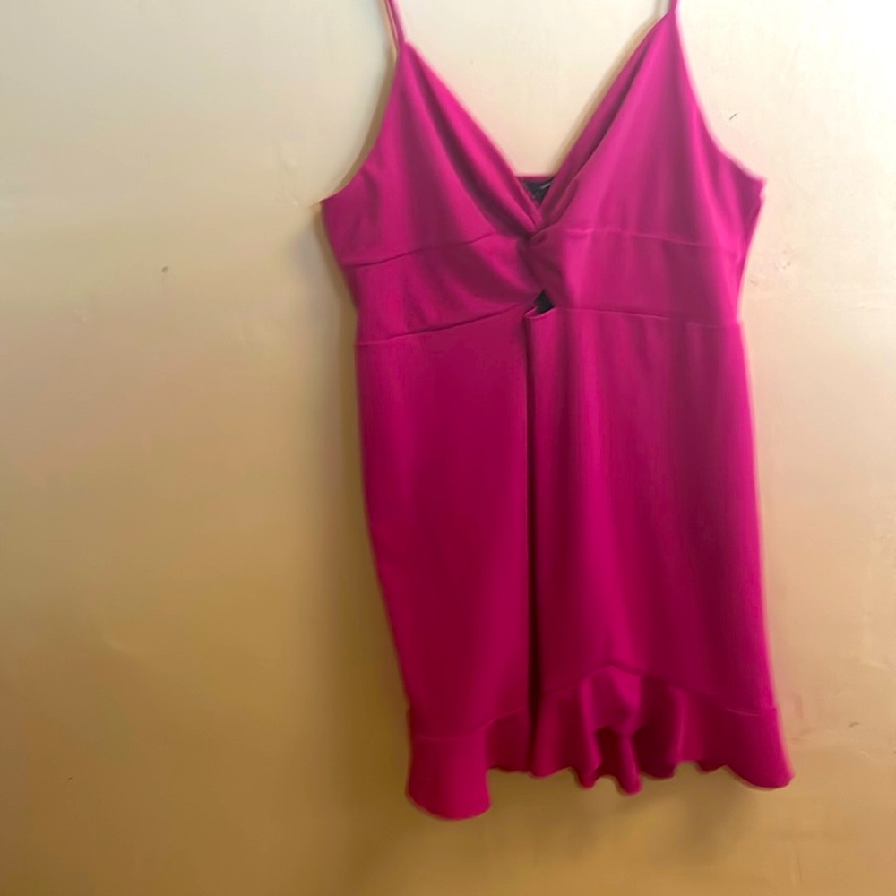 Pretty little Pink ‘Without Your Kisses ’  Ruffle Mini Dress